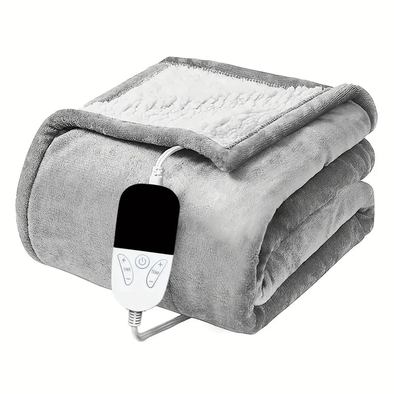 150x180cm Heated Blanket-Electric Blanket,Soft Heated Throw Blanket with 6 Heating Levels & 4 Hours auto-Off