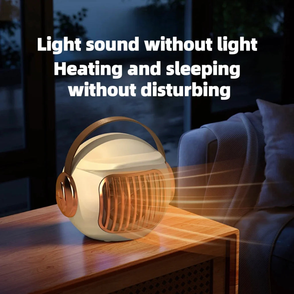 Portable Small Space 500W Heater Fast Heating Lightweight Desktop Warm Air Heater Indoor Office Household Warmer Fan